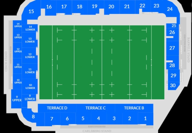 Plan tribunes cinch Stadium at Franklin's Gardens