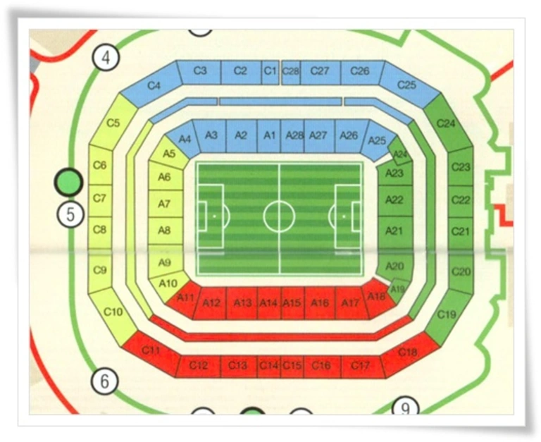 Plan tribunes Mbombela Stadium