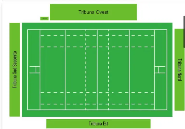 Plan tribunes Stadio Sergio Lanfranchi